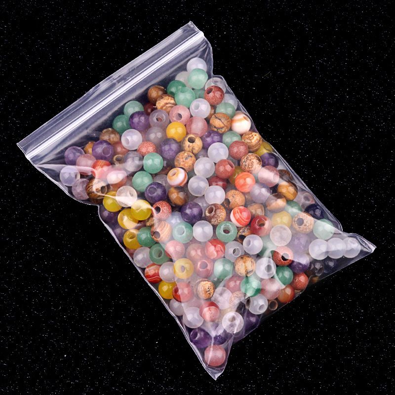 309-Grânulos Macroporosos Cristal Natural Ágata Jade Pedra Macroporosa Grânulos Soltos 8mm Buraco 3mmdiy Tecelagem Acessórios