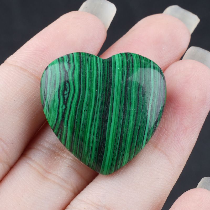 25Mm pedra de cristal natural amor pequeno ornamento pedra natural não porosa em forma de coração pedra solta