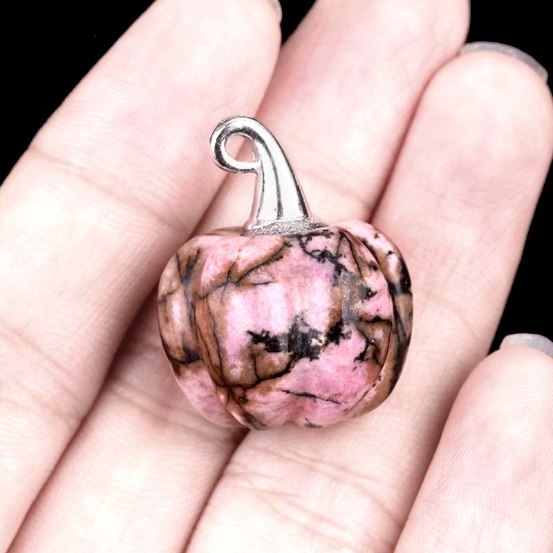 2033-20Mm Chapéu de Mágico Pingente de Abóbora, Pingente de Ametista Micropaisagem de Halloween Decoração Criativa para Casa