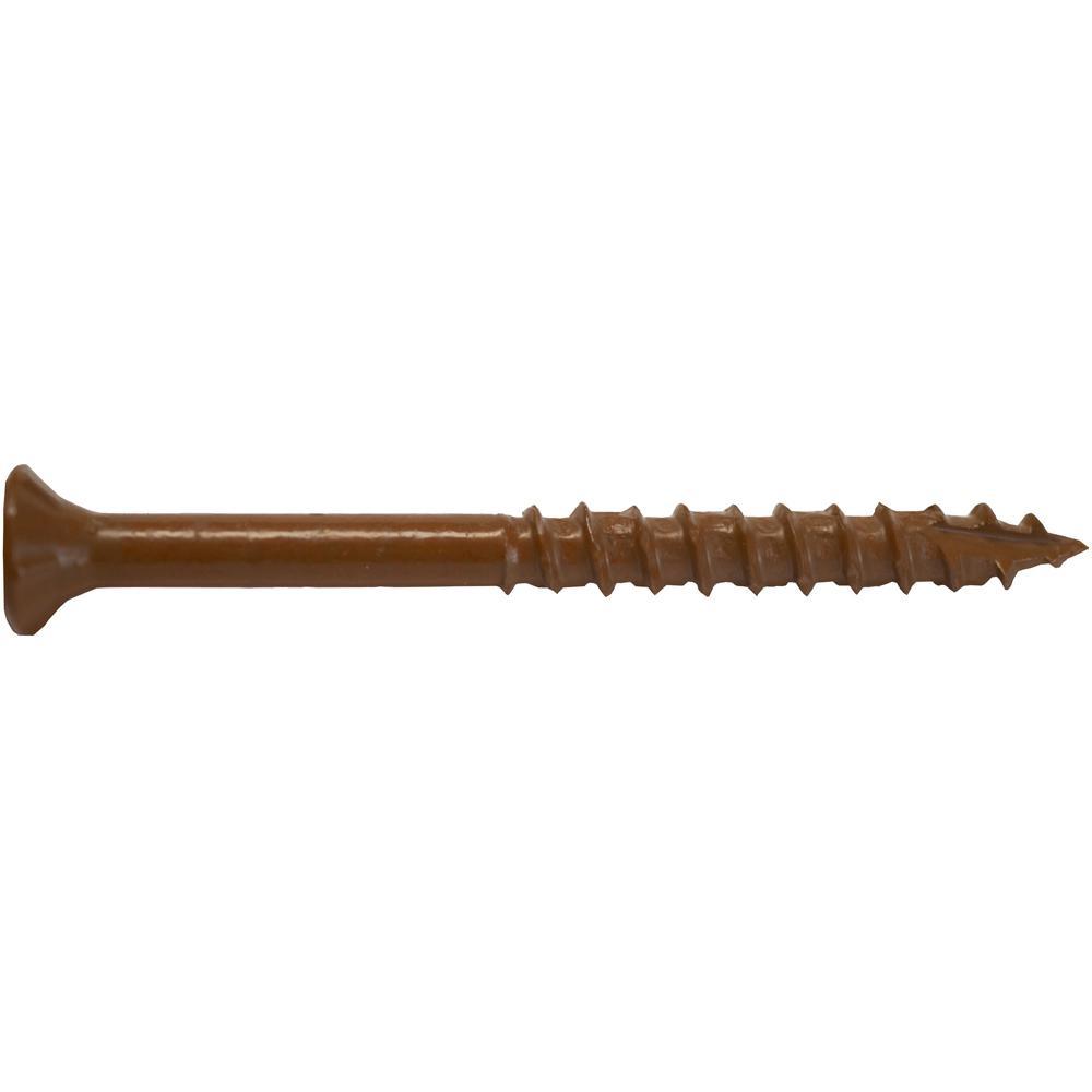 #10 x 3-1/2 in. Star Flat-Head Wood Deck Screws (5 lbs./Pack)