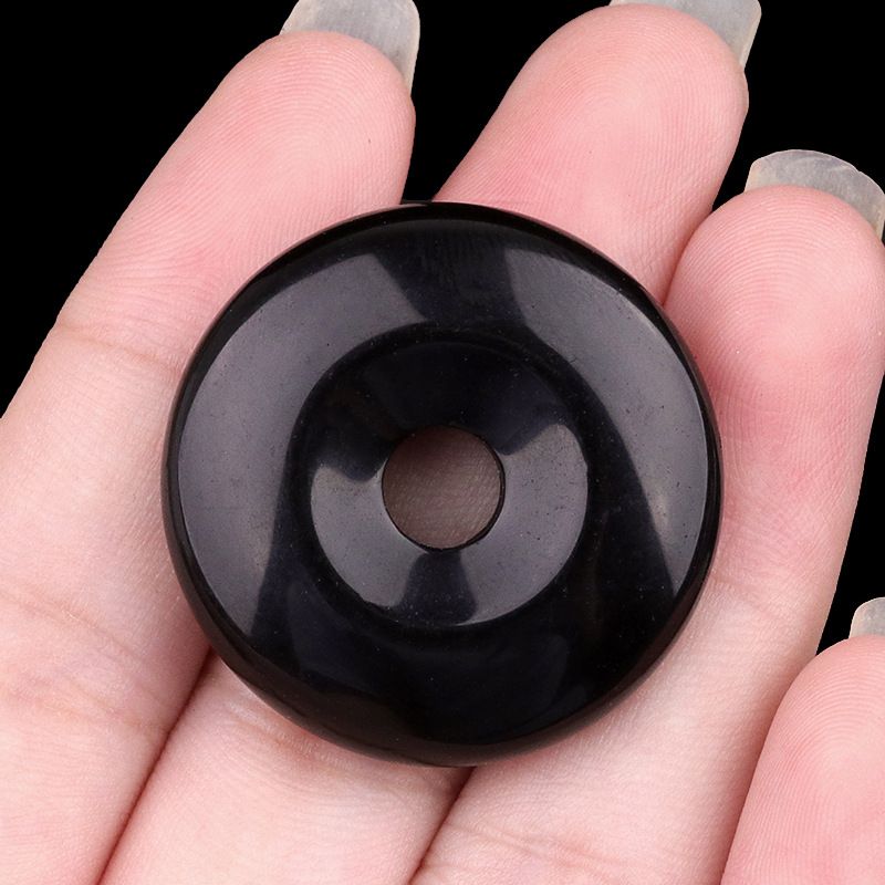 2187-30 buraco 6mm cristal ágata pedra fivela de segurança olho de tigre pedra pingente nostálgico DIY colar pingente acessórios