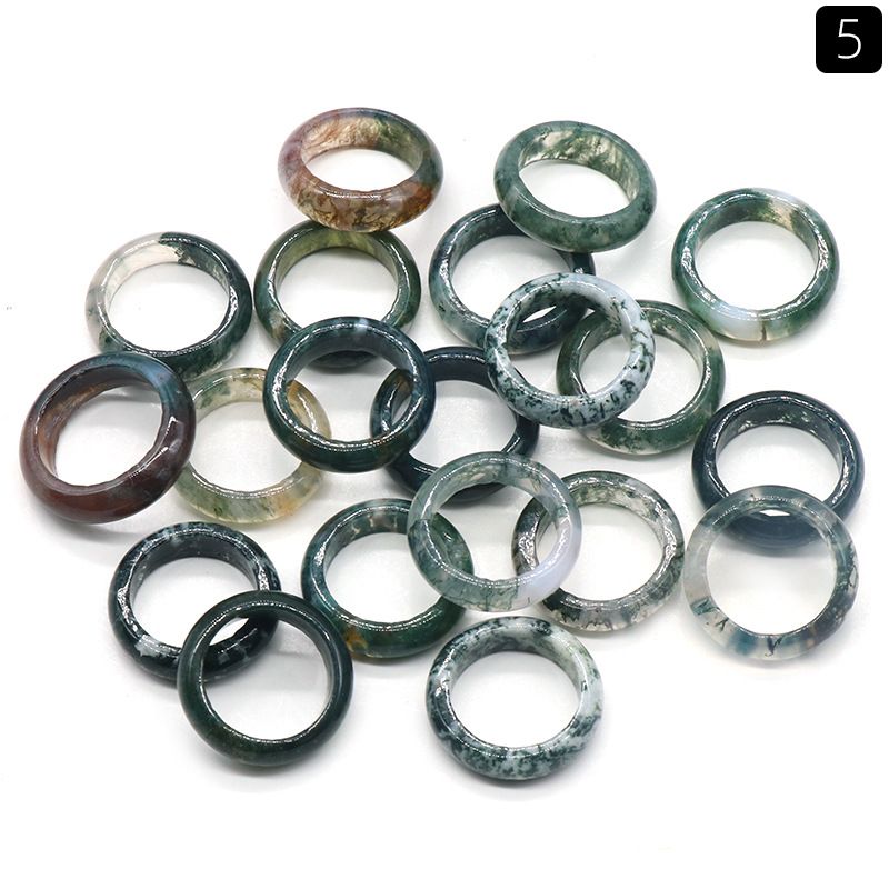 2495-Anel de corrida de pedra de ágata de cristal natural, pulseira de jogo cultural antigo, acessórios portáteis em círculo