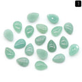 Superfície de anel de gota de água de 1476-10X14mm, cristal natural única superfície curva geométrica DIY jóias incrustadas com acessórios de pedra solta