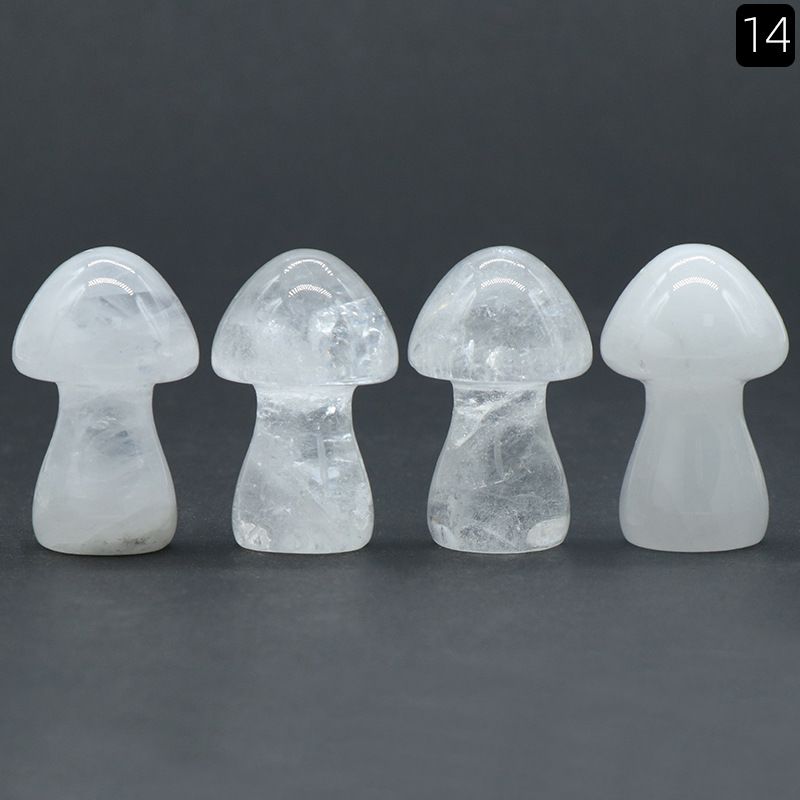 1442-Cogumelo grande de cristal natural Cogumelo 35mm DIY micro-paisagem Mori paisagismo jardim vaso de flores ornamento decorativo
