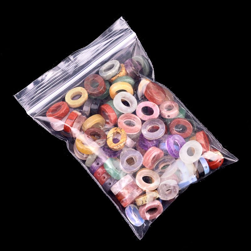 2052-Contas soltas ovais de pedra de cristal natural de ágata de cristal DIY colar pulseira acessórios contas