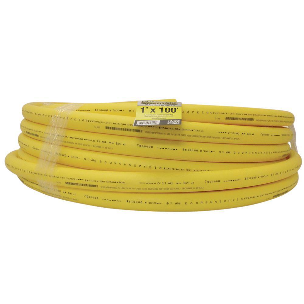 1-1/2 in. IPS x 250 ft. DR 11 Underground Yellow Polyethylene Gas Pipe