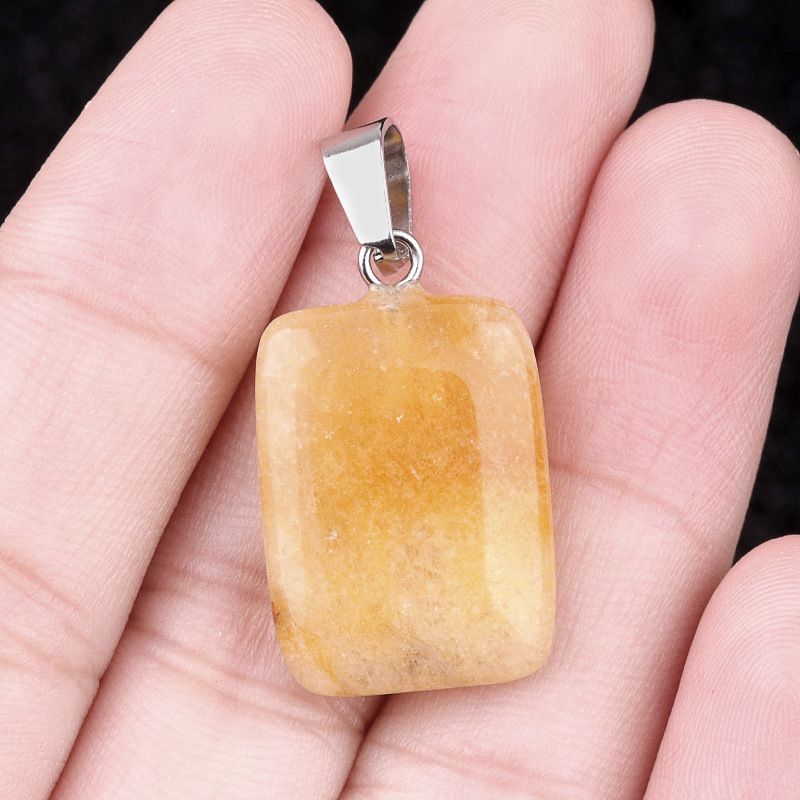 1458-20Mm Pingente Rectângulo, Cristal Natural Pingente Rectângulo de Pedra Semi-Preciosa Brincos DIY Colar Acessórios