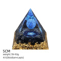 5Cm pirâmide de cristal natural Europeu e americano home office decoração desktop yoga meditação resina pirâmide ornamento