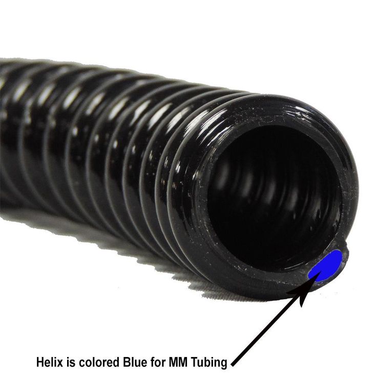 1-1/2 in. Dia x 100 ft. MM Sizing Black Non Kink, Corrugated, Flexible PVC Pond Tubing