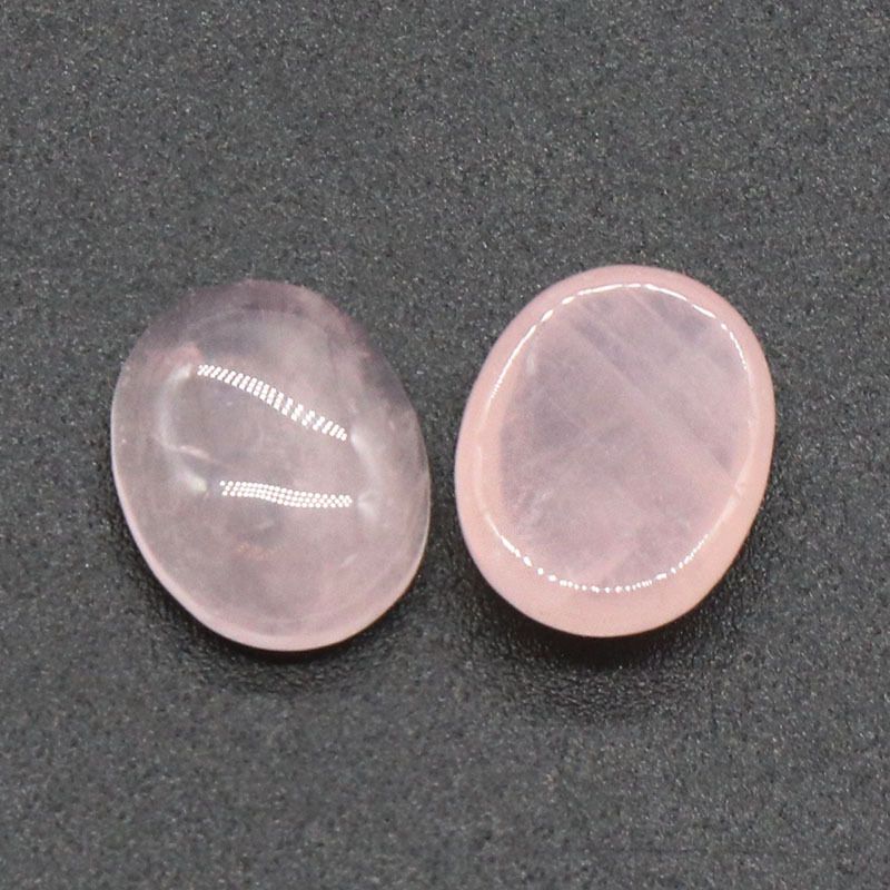 1238-8X10 superfície de anel em forma de ovo cristal natural superfície única curva oval geométrica DIY jóias incrustadas com acessórios de pedra solta