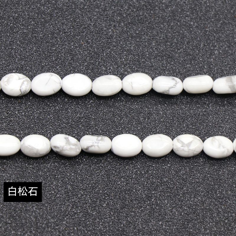 Cristal ágata pedra semi-preciosa em forma de ovo 6 * 8mm oval solto cordão DIY pulseira colar jóias