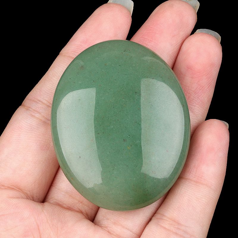 2310-Pedra de sabão de pedra de cristal natural para brincar com 38x48mm pedra de compressão quente oval SPA óleo essencial de massagem pedra