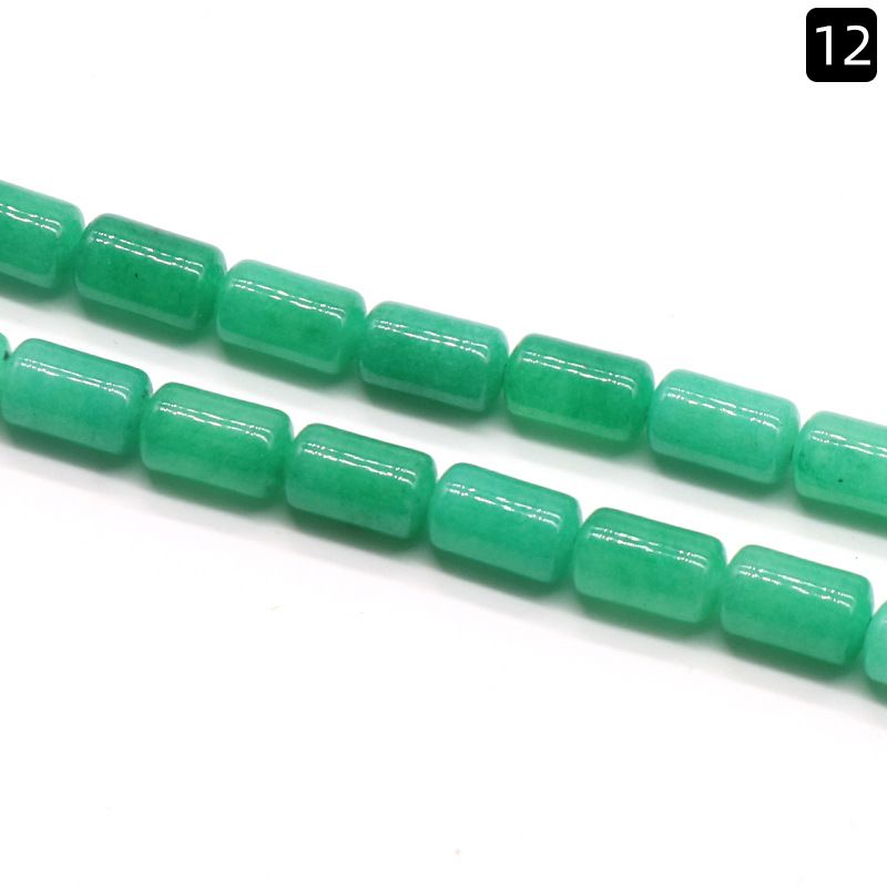 1330-Cristal ágata jade 6 * 10mm cilíndrico solto talão espaçador de tubo redondo talão de balde acessórios DIY vários materiais