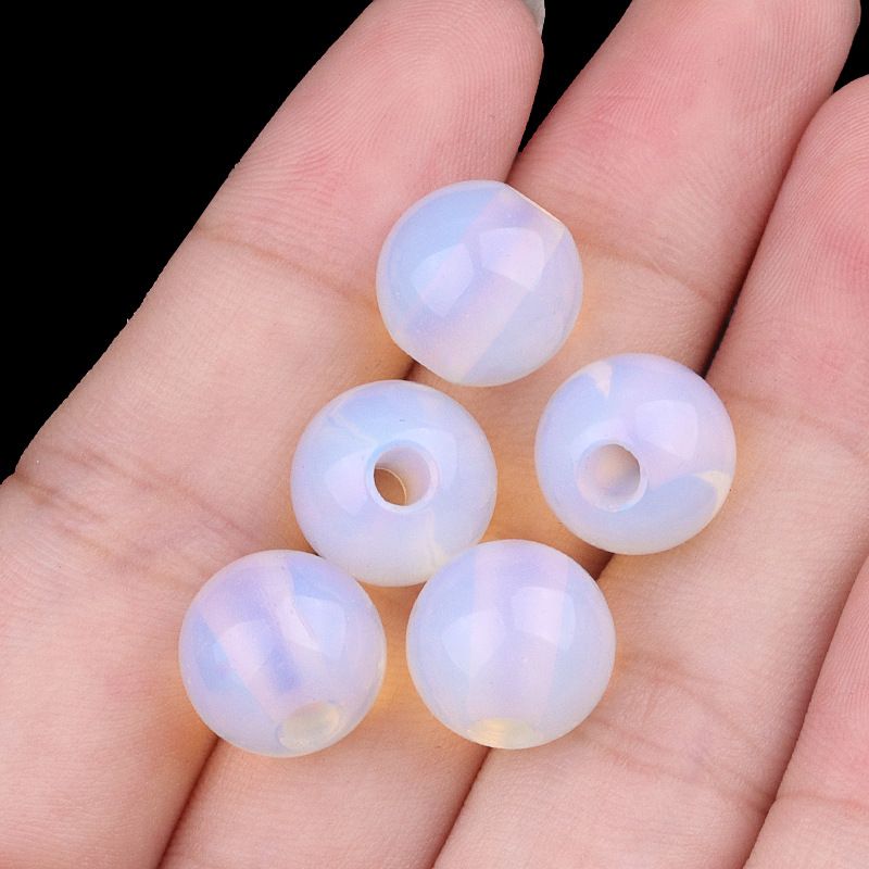 2197-Grânulos de buraco grande Ágata de cristal contas soltas 12mm buraco 3mm grande buraco DIY roupas pedra natural contas soltas acessórios
