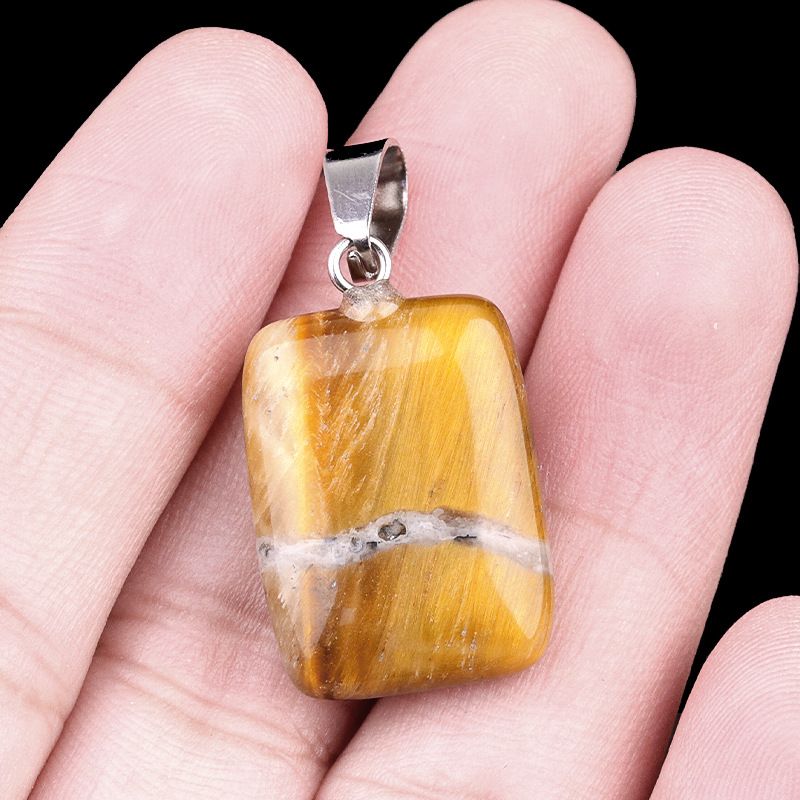 1458-20Mm Pingente Rectângulo, Cristal Natural Pingente Rectângulo de Pedra Semi-Preciosa Brincos DIY Colar Acessórios