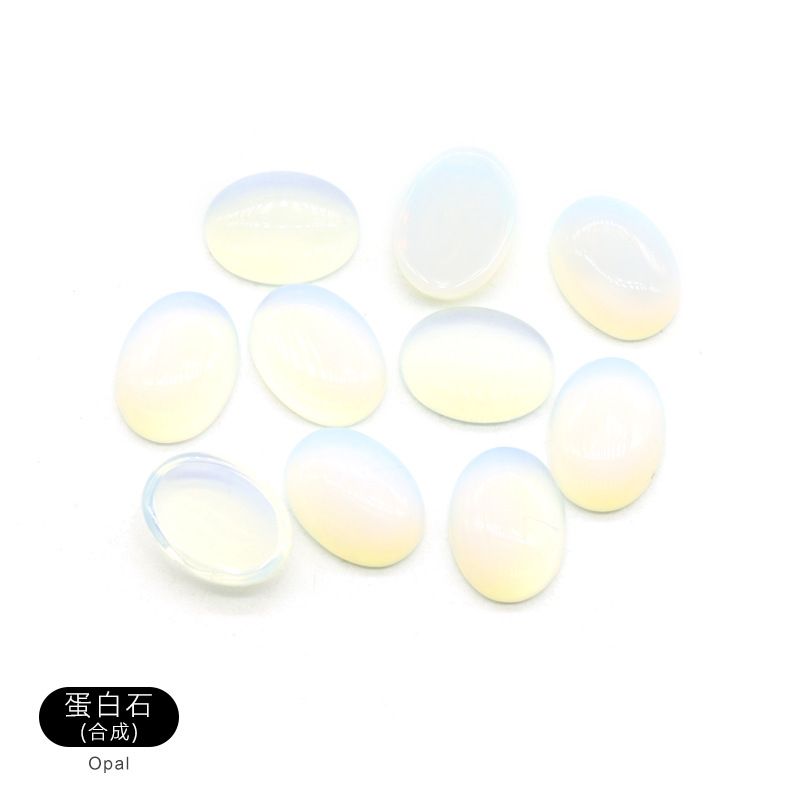 12 * 16Mm de cristal de ágata de superfície de anel de ágata semi-preciosa pedra preciosa remendo oval meia face grampo de cabelo DIY acessórios de jóias