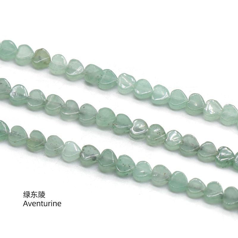 Dongling jade 4mm pequeno amor contas soltas ágata indiana coração de pêssego DIY artesanal frisado acessórios de material de jóias