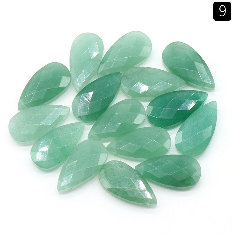 1423-Cristal de pó natural ametista gota de água cortada contas soltas colar DIY brincos pingente acessórios pingente de jóias