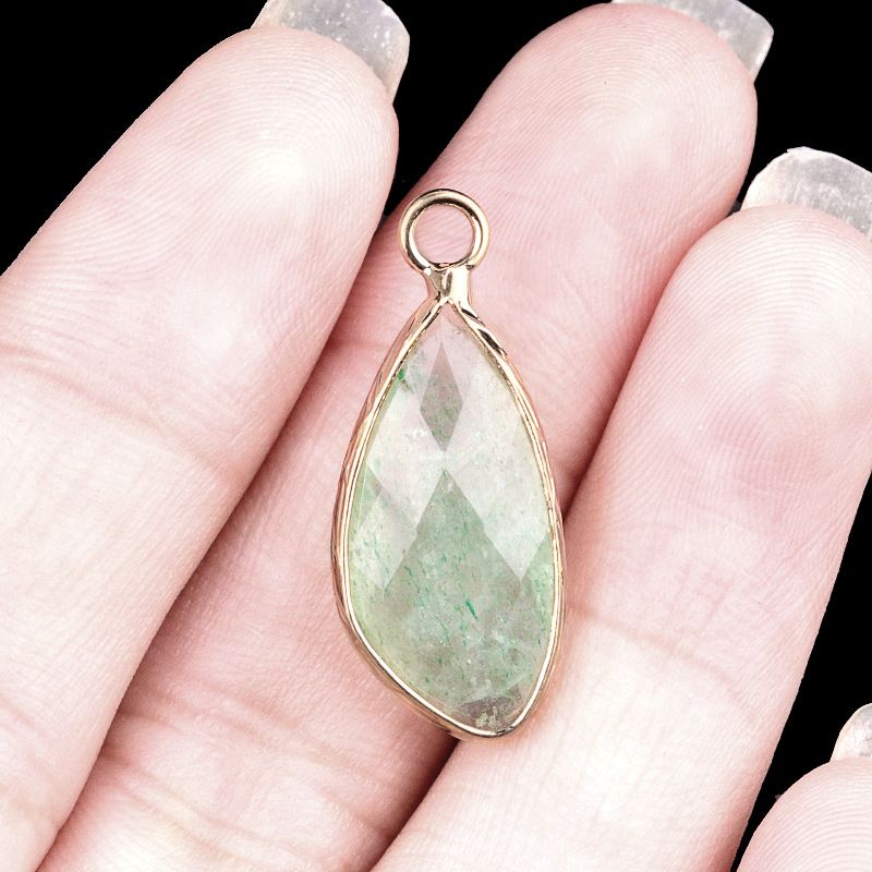 2099-11X21mm ametista cobre bainha pingente de gota de água em forma especial brincos DIY gancho de cabelo acessórios material