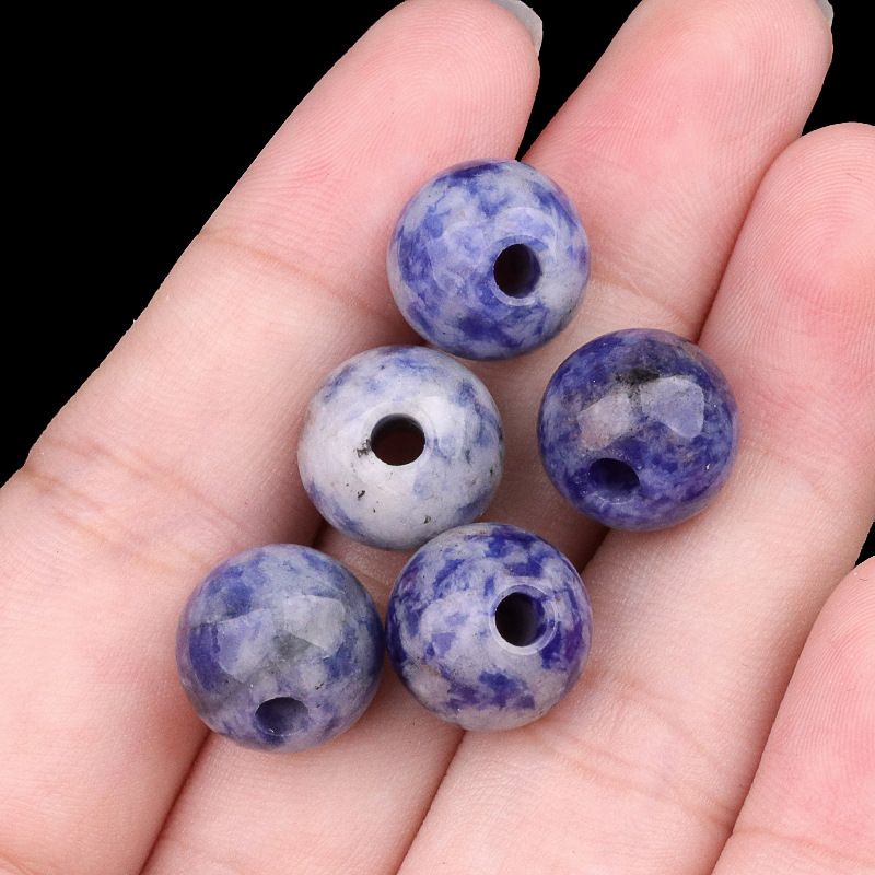 2197-Grânulos de buraco grande Ágata de cristal contas soltas 12mm buraco 3mm grande buraco DIY roupas pedra natural contas soltas acessórios