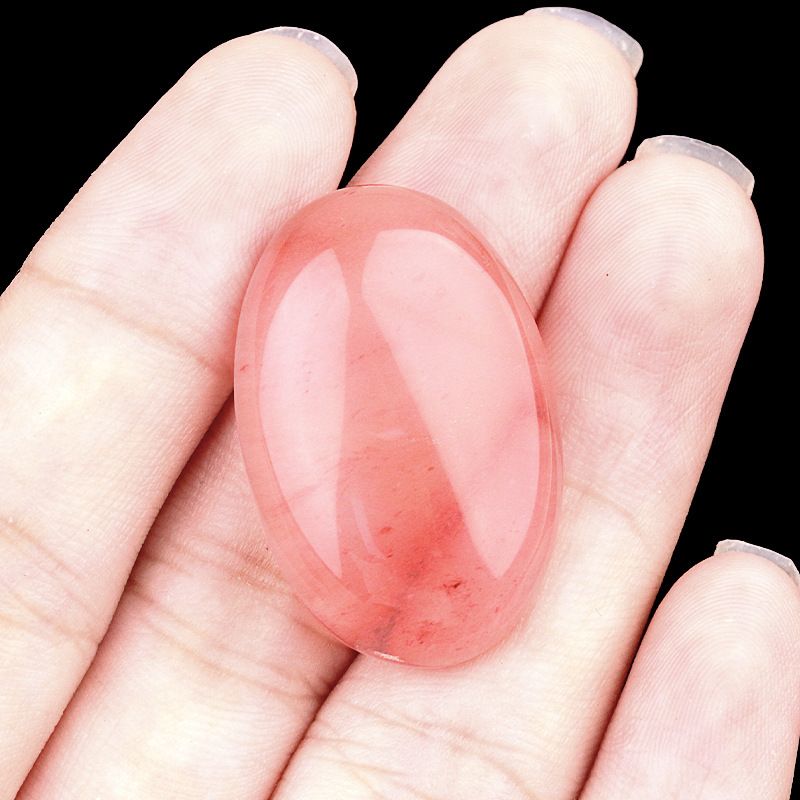 2045-20X30 Superfície do anel em forma de ovo Ágata de cristal natural Jóias de bricolage ovais curvas simples Acessórios de pedra solta incrustados