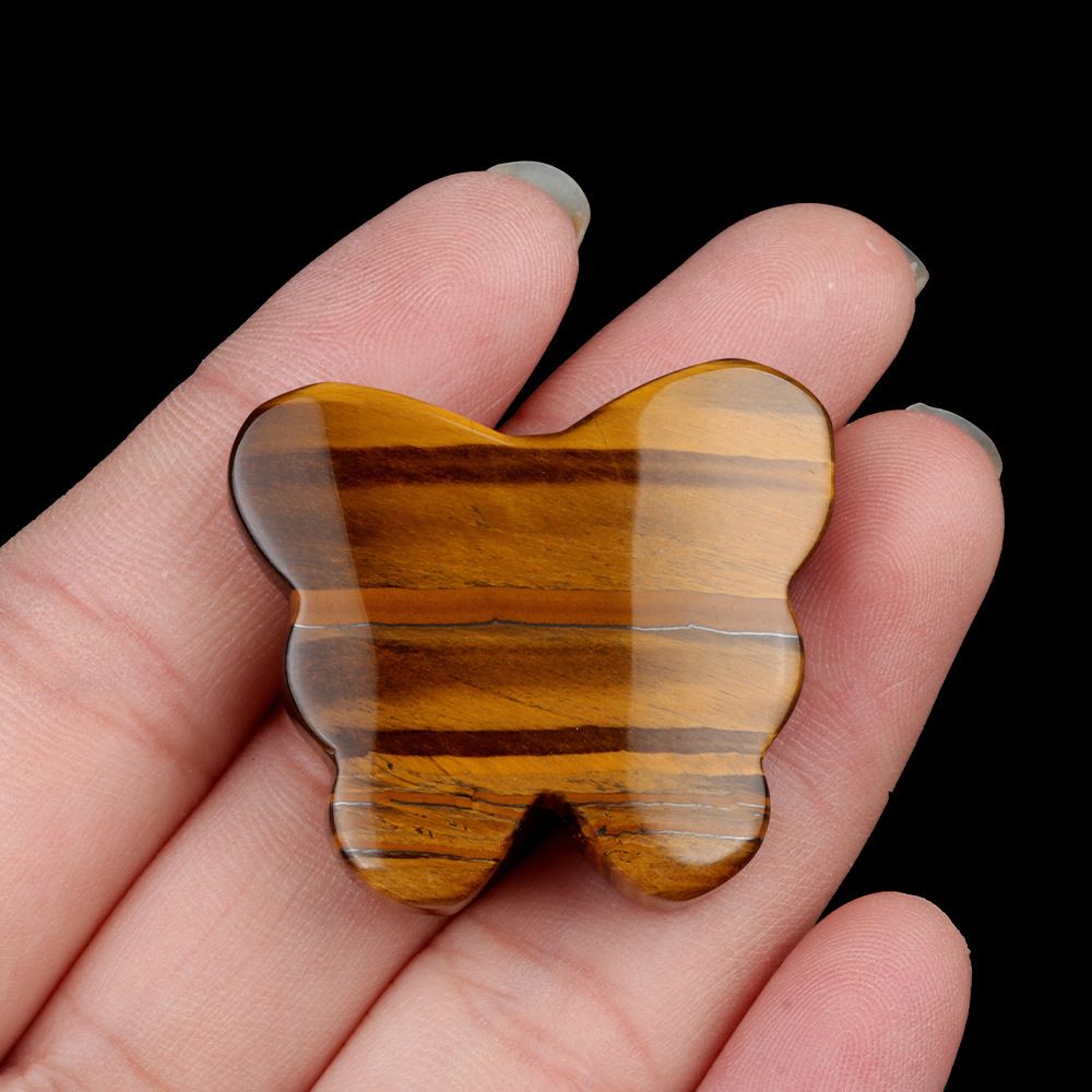 1792 - 30 × 35 mm grande borboleta não porosa, pedra de ágata de cristal natural, borboleta esculpida enfeite de mesa para casa