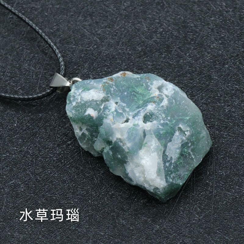 Pingente de pedra áspera, cristal roxo rosa amarelo e branco, olho de tigre Dongling jade pedra de uva, ágata Nanhong.