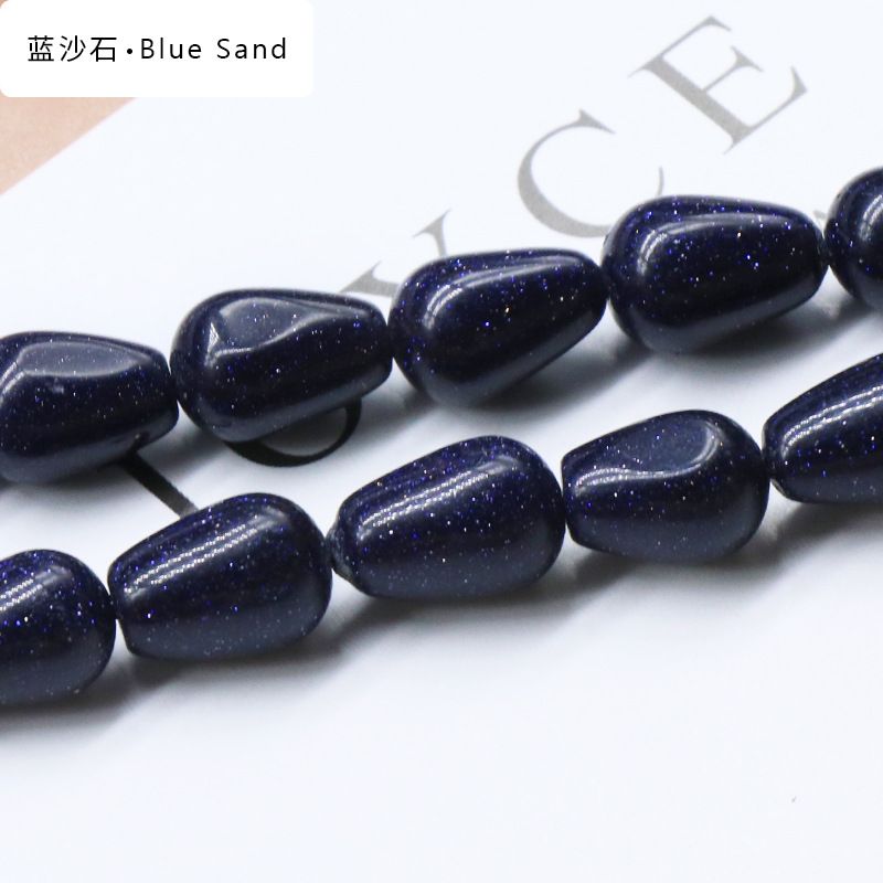 861-Pedra semipreciosa de ágata de cristal natural 8X12mm gota de água frisada DIY pulseira colar brincos material de jóias