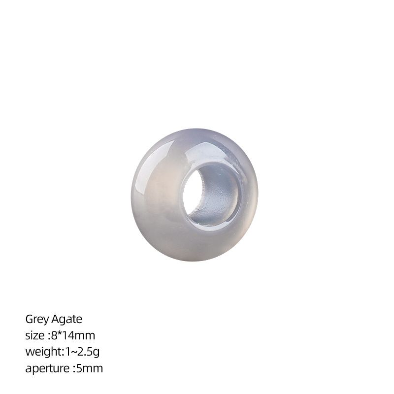 8 * 14Mm grande buraco natural cristal ábaco contas DIY colar colar de roupas de ágata contas soltas contas divisória acessórios de jóias
