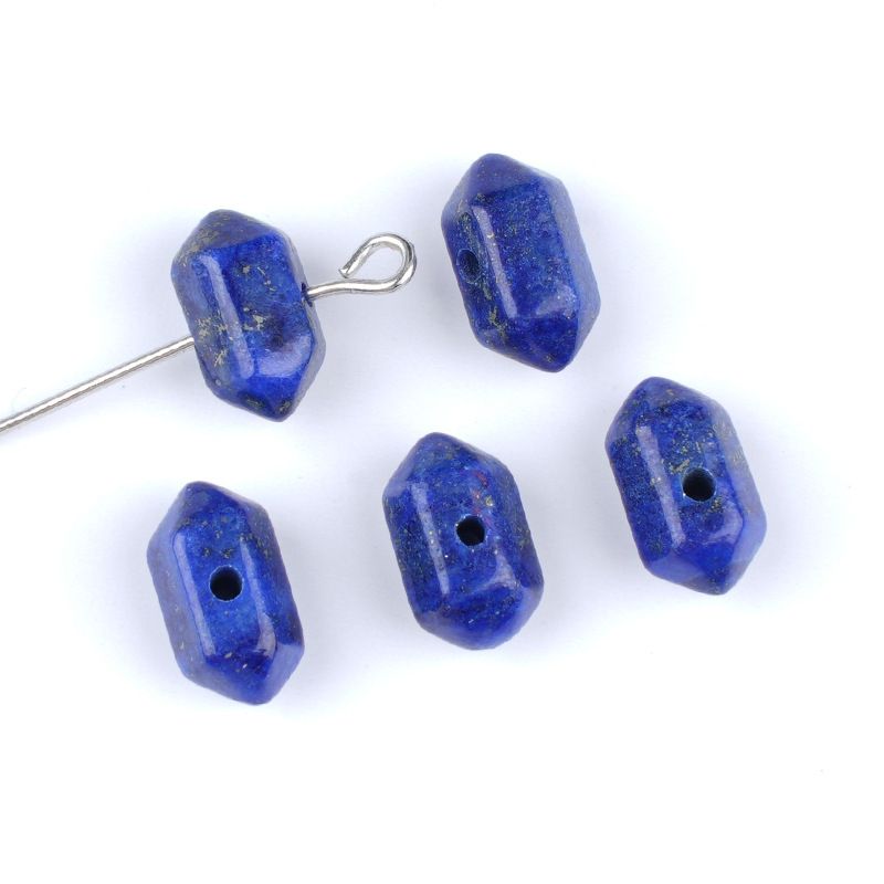 Acessórios de orifício médio de ponta dupla de cristal natural, olho de tigre de ouro verde, cristal de ametista em pó de cristal branco acessórios de joias DIY