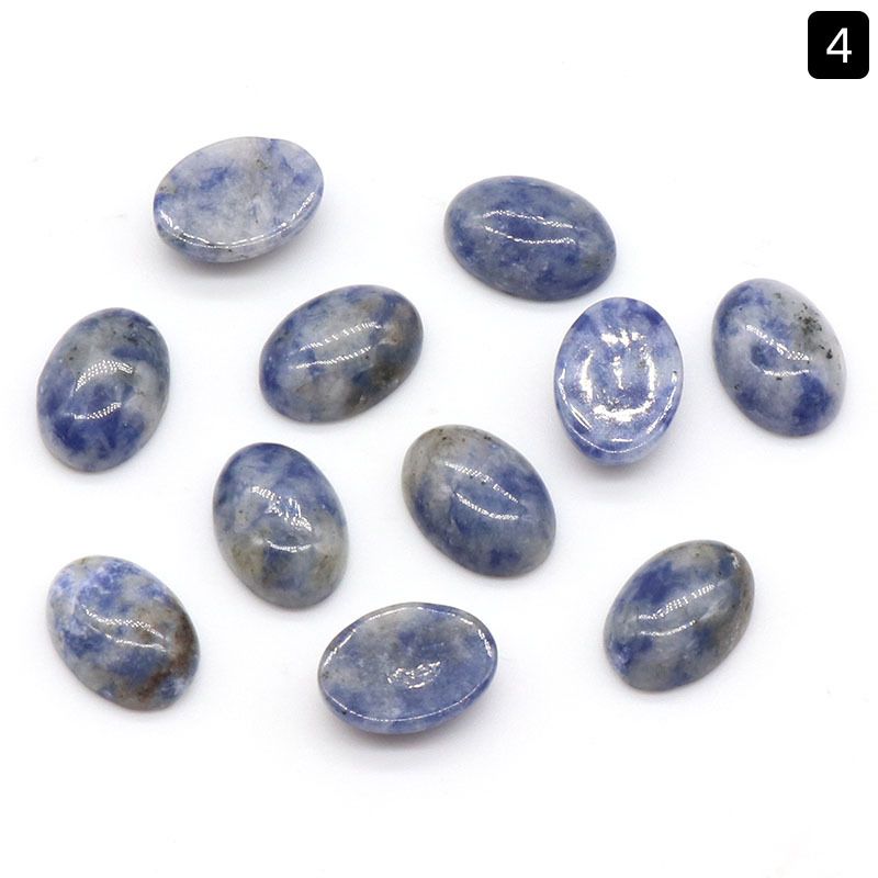 1239-10X14 Superfície de anel em forma de ovo, cristal natural única superfície curva oval geométrica DIY jóias incrustadas com acessórios de pedra solta