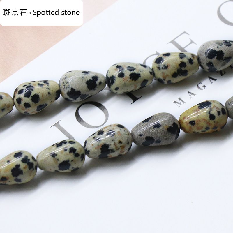 861-Pedra semipreciosa de ágata de cristal natural 8X12mm gota de água frisada DIY pulseira colar brincos material de jóias