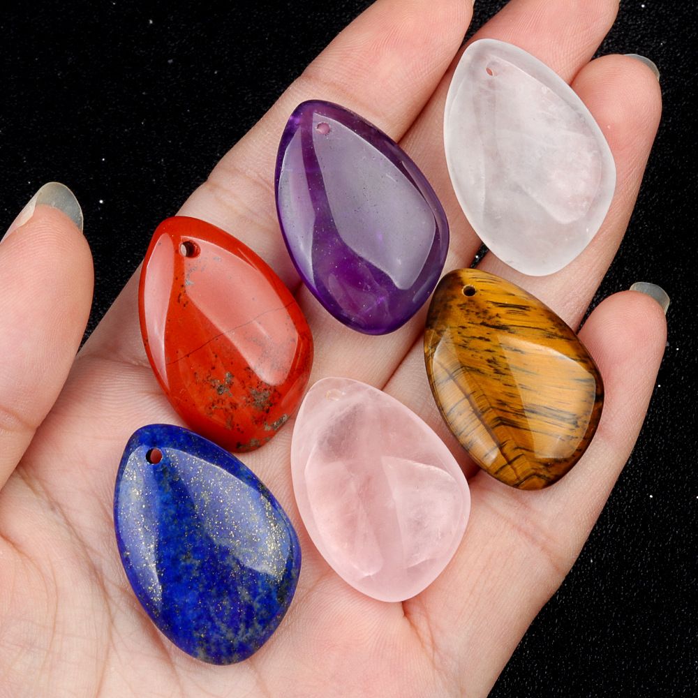 1911-20X30mm ametista natural irregular pingente de gota de água DIY acessórios de jóias material pingente