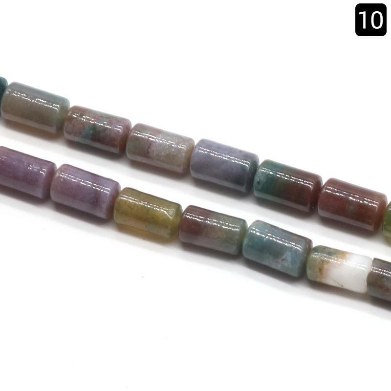 1330-Cristal ágata jade 6 * 10mm cilíndrico solto talão espaçador de tubo redondo talão de balde acessórios DIY vários materiais