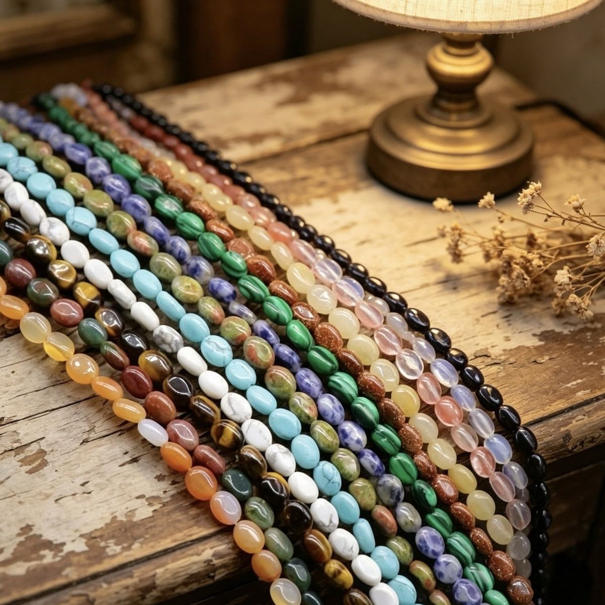 Cristal ágata pedra semi-preciosa em forma de ovo 6 * 8mm oval solto cordão DIY pulseira colar jóias