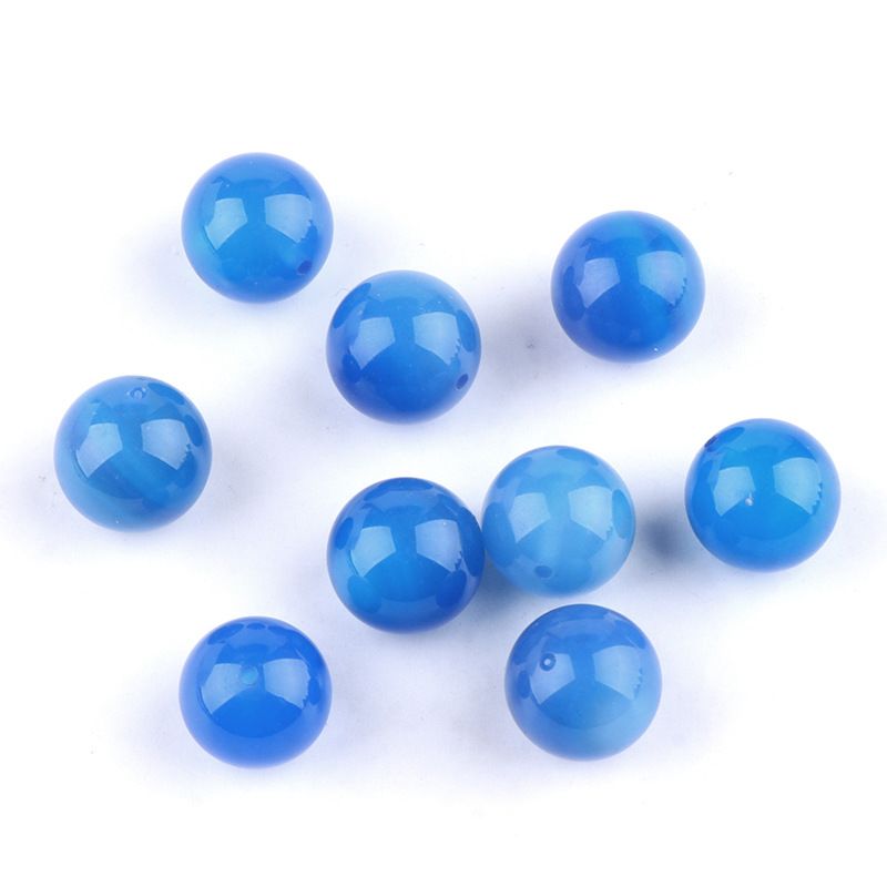 Contas de meio buraco de 1929-12Mm, contas redondas de meio buraco de ágata de cristal contas soltas Brincos de viga DIY acessórios de incrustação Contas de Buda