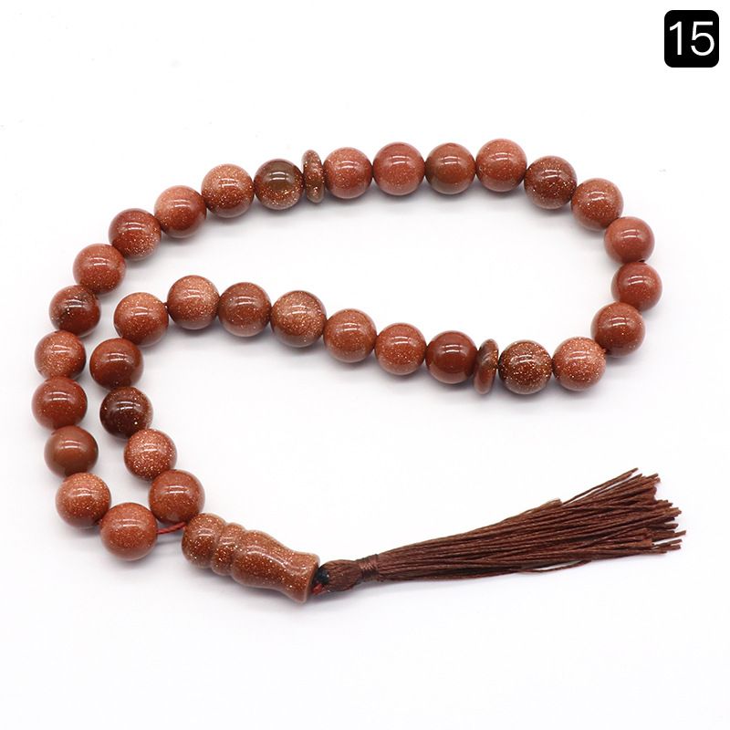 1204-Pulseira de ágata de cristal 33 rosário, jóias de mão, pendurado para carro, pingente de acessórios Wenwan