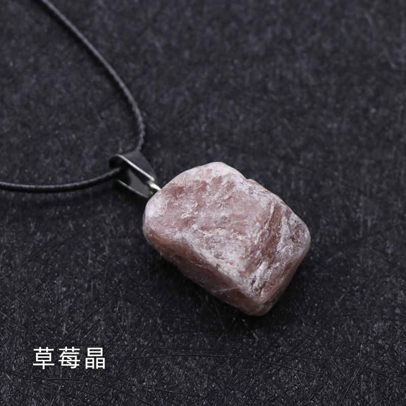 Pingente de pedra áspera, cristal roxo rosa amarelo e branco, olho de tigre Dongling jade pedra de uva, ágata Nanhong.