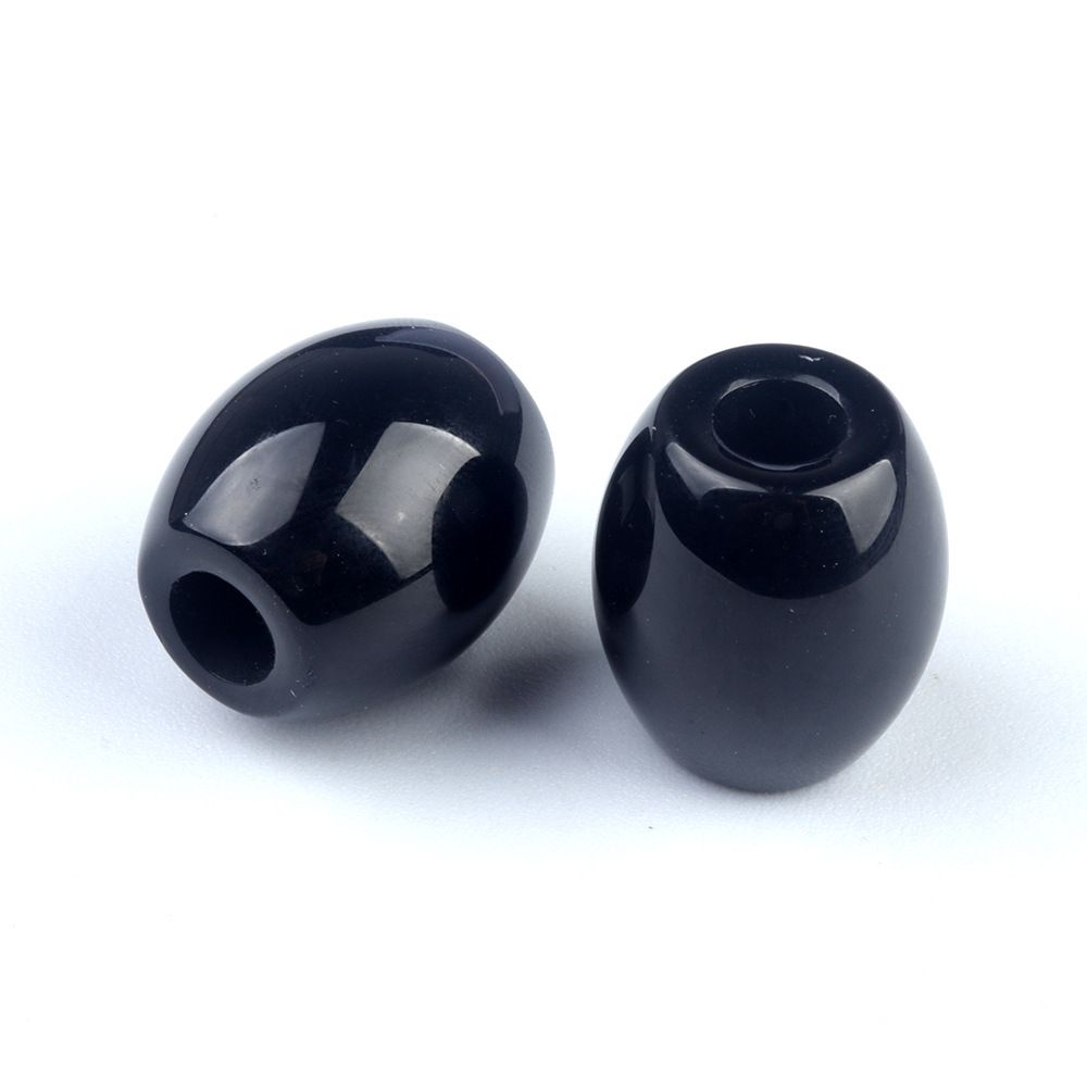 326-Grandes Buracos Grânulos Cristal Ágata Jade Barrel Grânulos Grandes Buracos Soltos 16 × 18mm Abertura 5mm Acessórios para Jóias