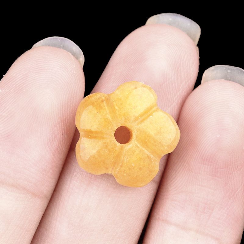 2057-Ágata de ametista natural 14mm flor de ameixa contas soltas DIY pulseira de flor frisada colar acessórios
