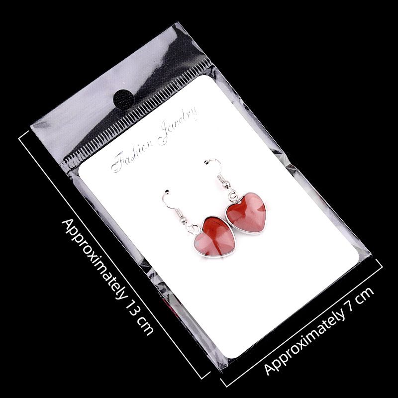 2091-Amethyst agate stone love brincos brincos de pedra preciosa luz luxo
