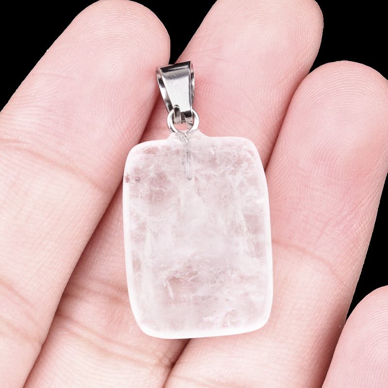 1458-20Mm Pingente Rectângulo, Cristal Natural Pingente Rectângulo de Pedra Semi-Preciosa Brincos DIY Colar Acessórios