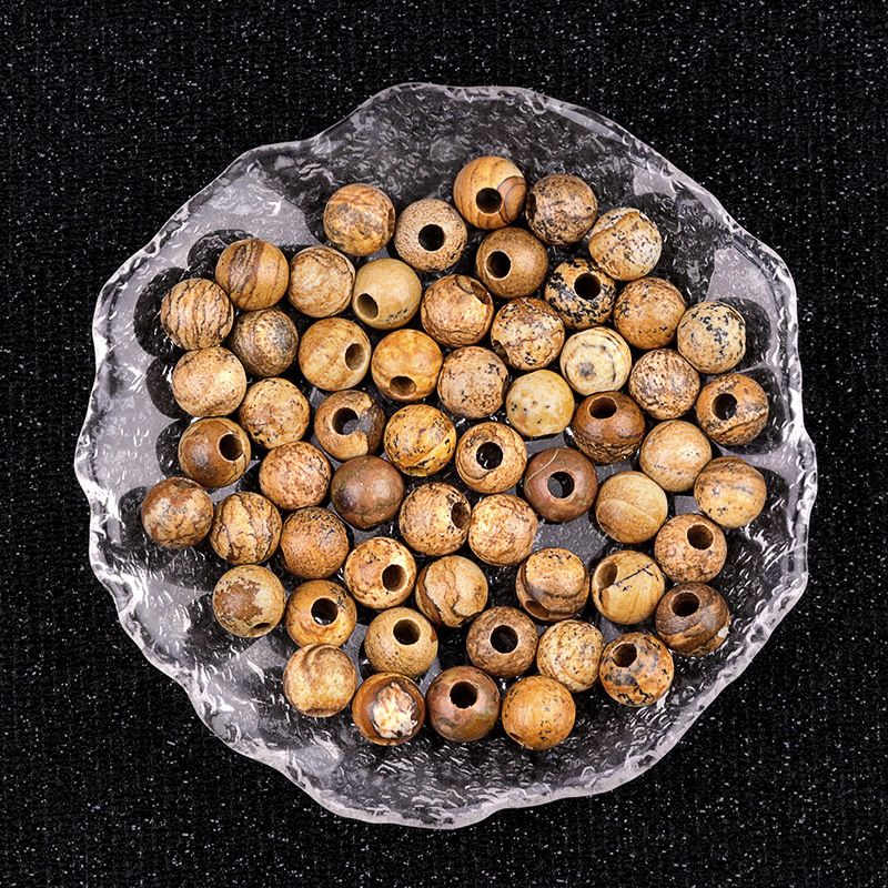 309-Grânulos Macroporosos Cristal Natural Ágata Jade Pedra Macroporosa Grânulos Soltos 8mm Buraco 3mmdiy Tecelagem Acessórios