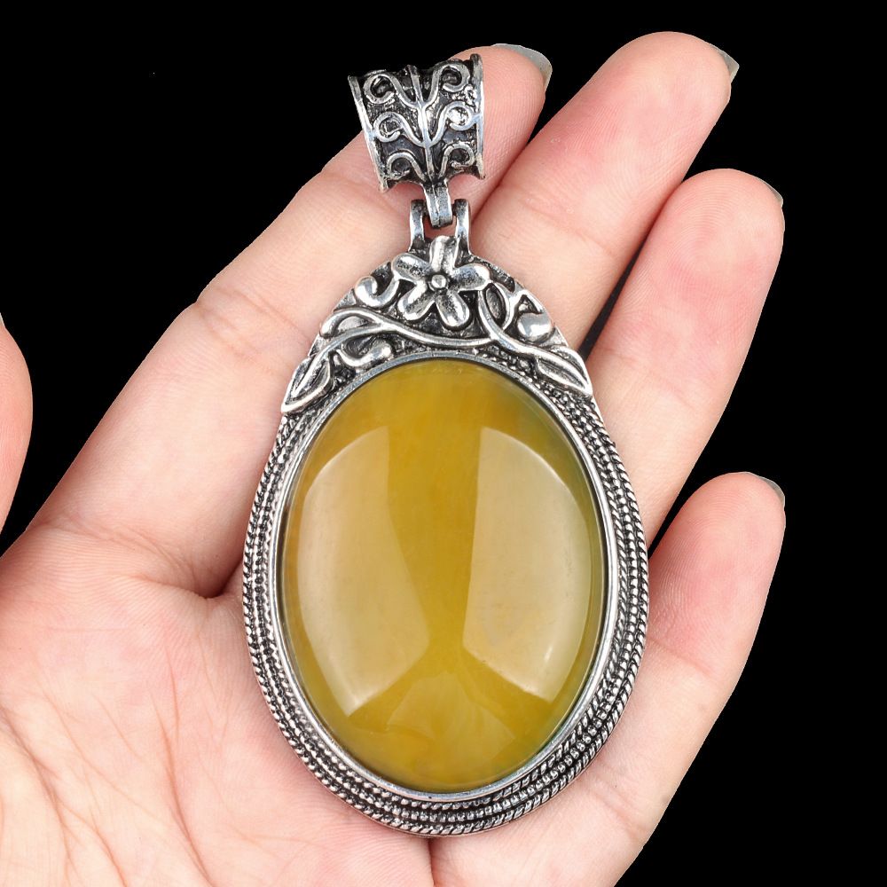 Conjunto de pedras preciosas ágata cristal liga de pedra semipreciosa incrustada pingente de pedra preciosa