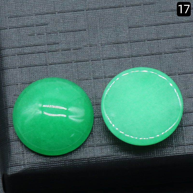 Superfície de anel redondo 1250-18Mm de cristal natural de superfície única curva redonda geométrica DIY jóias incrustadas com acessórios de pedra solta