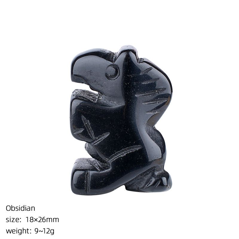 1 polegada de cristal natural pônei ornamento home desktop micro paisagem Ano do Cavalo mascote ágata escultura decoração cavalo