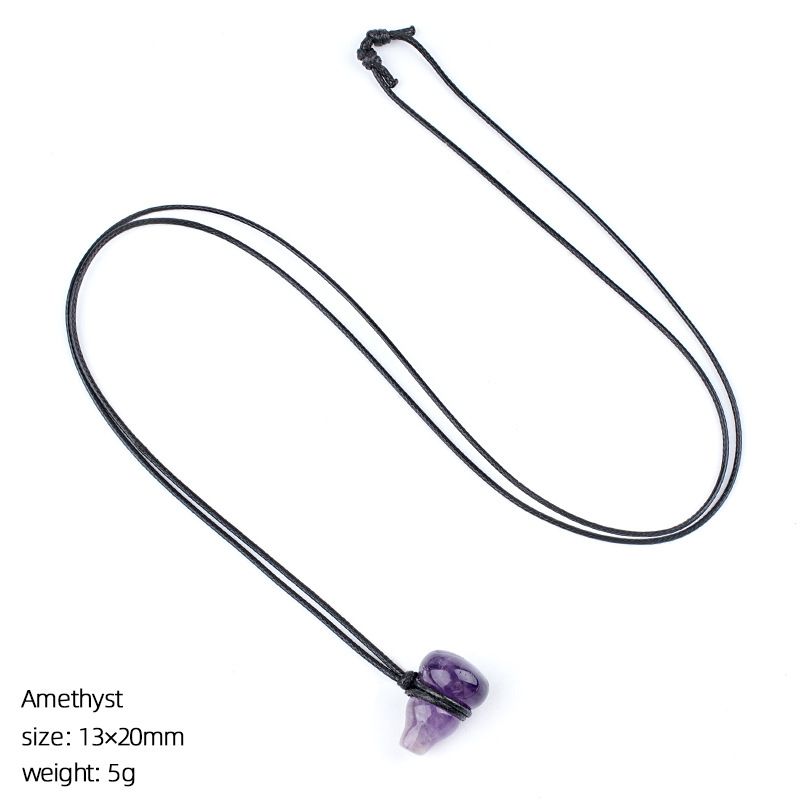 Colar de cabaça de cristal natural estilo chinês corrente de suéter trançado à mão ajustável pedra semipreciosa pingente de cabaça gravada