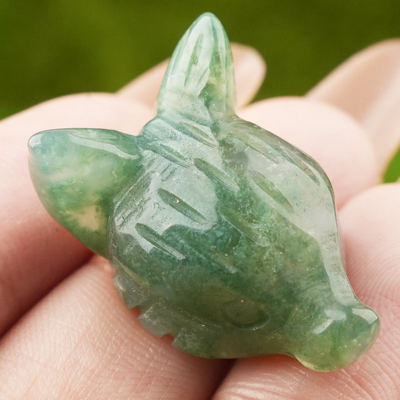 Pó de ametista natural cristal olho de tigre pedra escultura cabeça de raposa artesanato animal pequeno ornamento