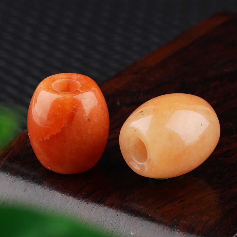 Contas de buraco grande cristal ágata jade balde contas Grande buraco solto contas 16 × 18mm abertura 5mm acessórios de jóias