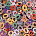 2052-Contas soltas ovais de pedra de cristal natural de ágata de cristal DIY colar pulseira acessórios contas